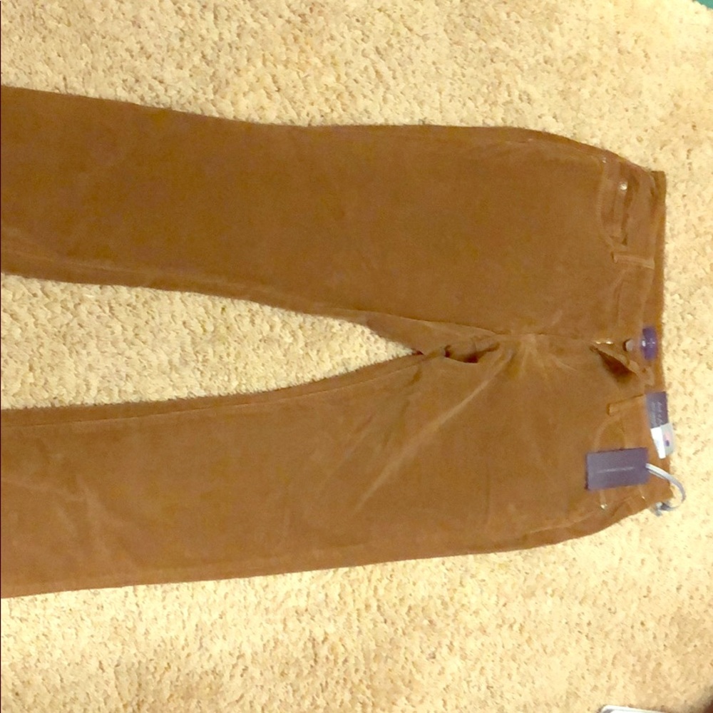 NYD SKINNY CORDUROYS brown size 14 P